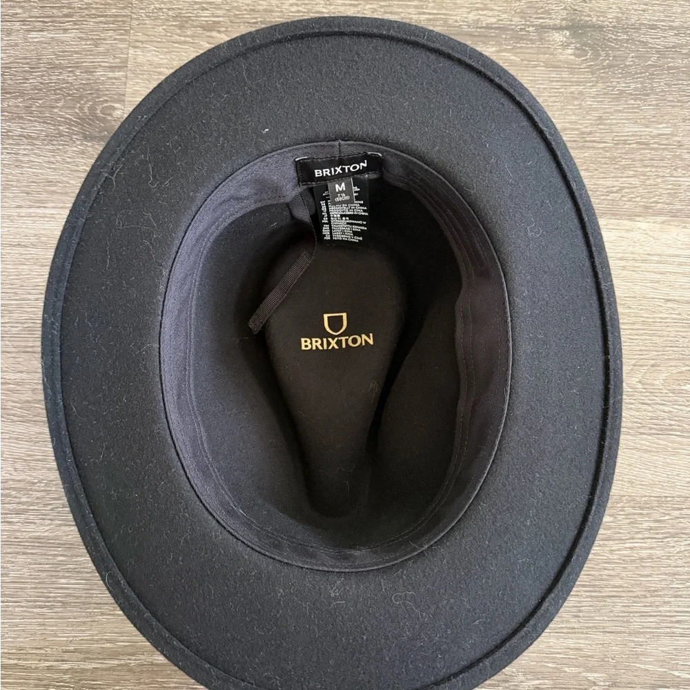 Brixton Black Wool Fedora